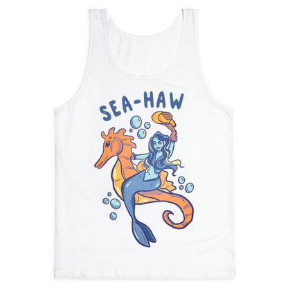 Sea-Haw Cowgirl Mermaid Tank Top