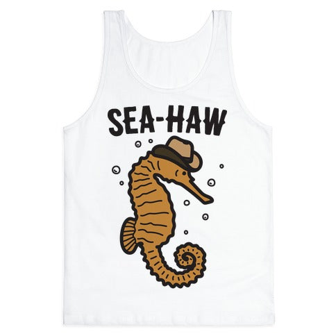 Sea Haw Seahorse Cowboy  Tank Top