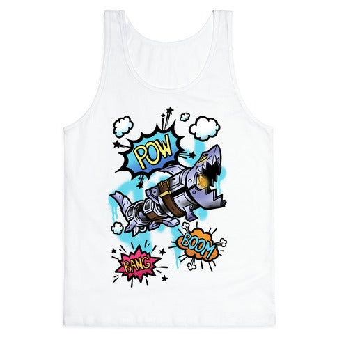 Shark Rocket Launcher Tank Top