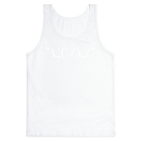 Shrug Emoji Tank Top