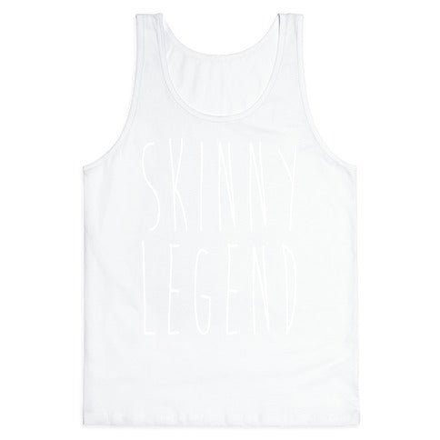 Skinny Legend White Print Tank Top