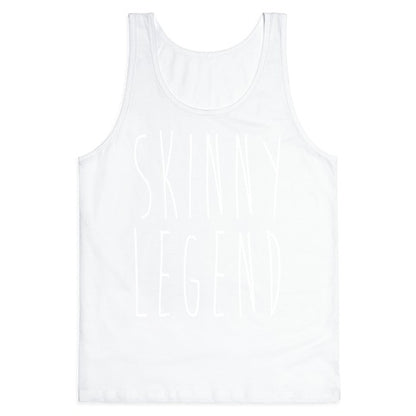 Skinny Legend White Print Tank Top