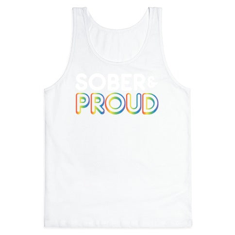 Sober & Proud LGBTQ Tank Top