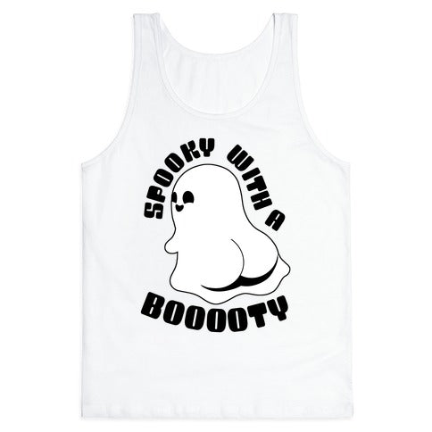 Spooky With A Booooty Ghost Tank Top