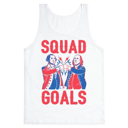 Squad Goals George Washington & Benjamin Franklin (cmyk) Tank Top