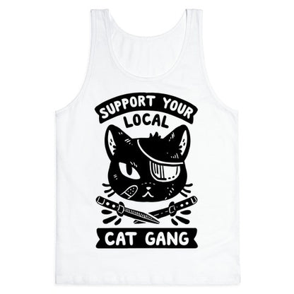 Support Your Local Cat Gang Tank Top
