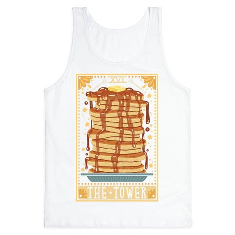 Tarot Card: The Tower (Of Pancakes) Tank Top