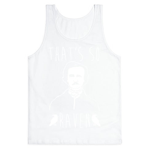 That's So Raven Parody White Print Tank Top