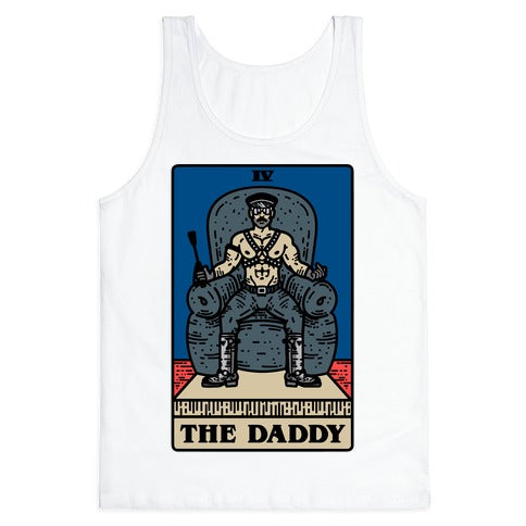 The Daddy Tarot Card Parody Tank Top