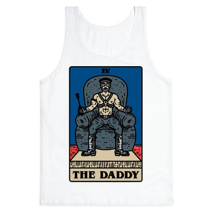 The Daddy Tarot Card Parody Tank Top