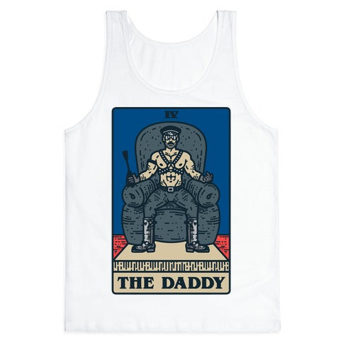 The Daddy Tarot Card Parody Tank Top
