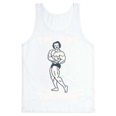 The Plot Thickens Poe Parody Tank Top