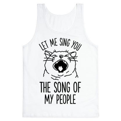 The Song Of My People Cat Tank Top