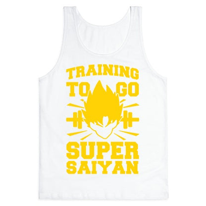 Training to Go Super Saiyan Tank Top