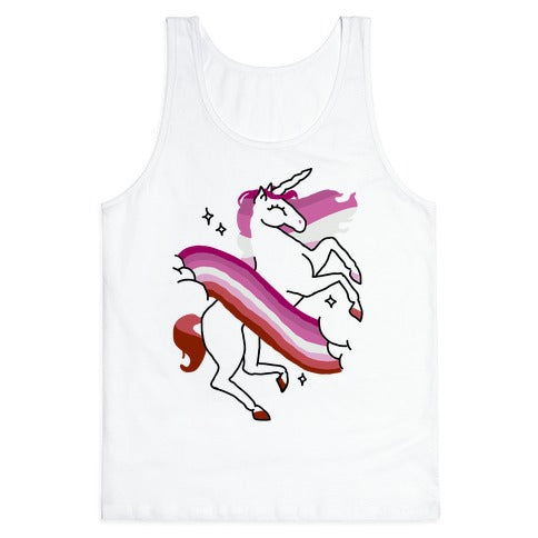 Unicorn Lesbian Pride  Tank Top