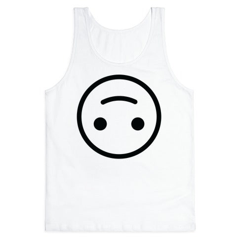 Upside-down Smiley Tank Top