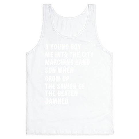 When I Was a Young Boy (1 of 2 pair) Tank Top