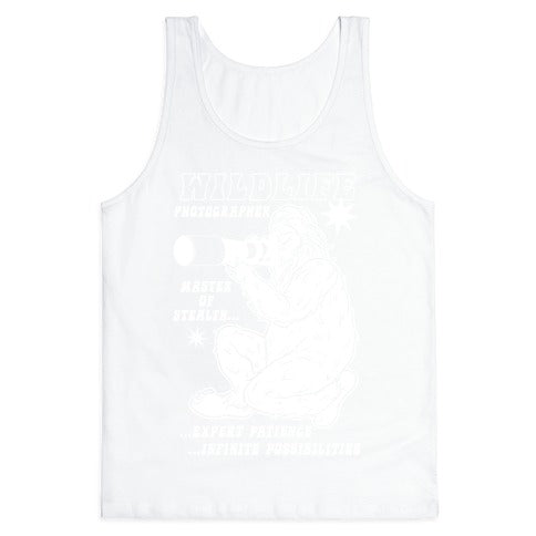 Wildlife Photographer Bigfoot Tank Top