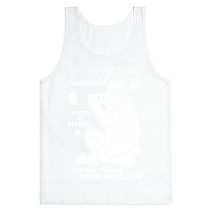Wildlife Photographer Bigfoot Tank Top