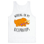 Working on My Bicepratops Tank Top