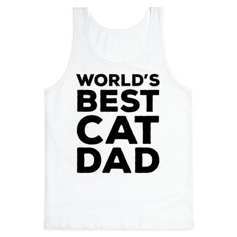 World's Best Cat Dad Tank Top