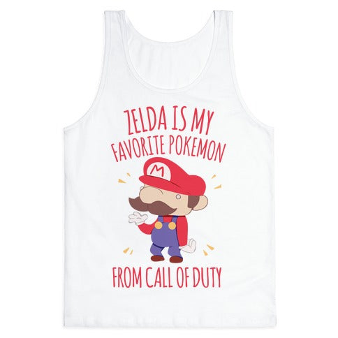 Zelda Is My Favorite Pokemon Tank Top