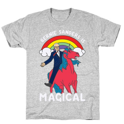 Bernie Sanders on a Magical Unicorn T-Shirt