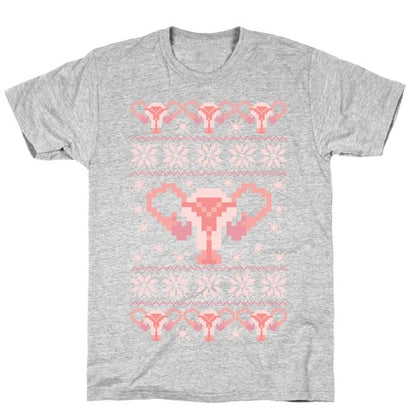 Uterus Sweater Pattern T-Shirt