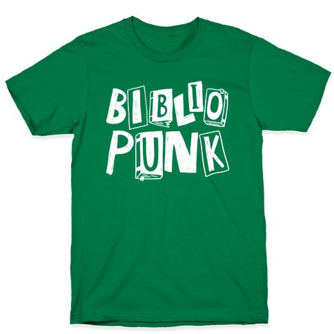 Bibliopunk Text T-Shirt