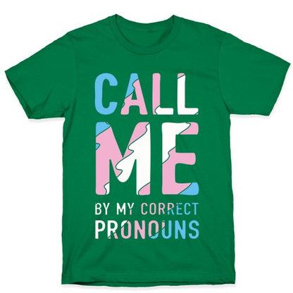Call Me By My Correct Pronouns T-Shirt