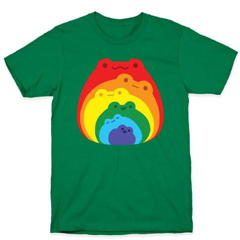 Frogs In Frogs In Frogs Rainbow T-Shirt