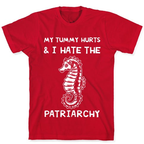 My Tummy Hurts & I Hate The Patriarchy T-Shirt