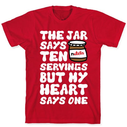 Nutella Servings Of The Heart T-Shirt