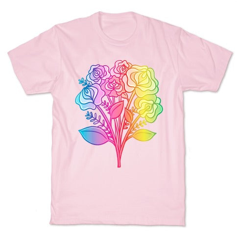Rainbow Vulva Bouquet T-Shirt