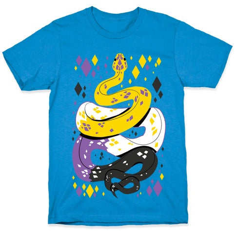 Pride Snakes: Non-binary T-Shirt