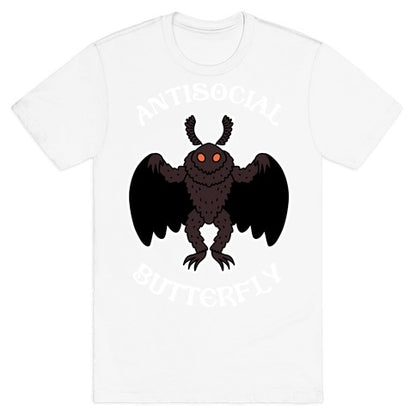  Antisocial Butterfly Mothman T-Shirt