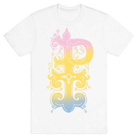 Pansexual Pride Monogram T-Shirt