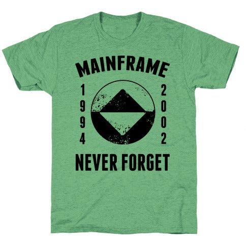 Reboot Mainframe Never Forget Unisex Triblend Tee