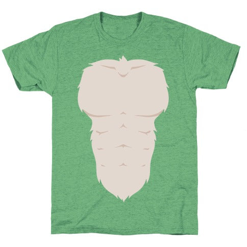 Ripped Furry Chest Unisex Triblend Tee