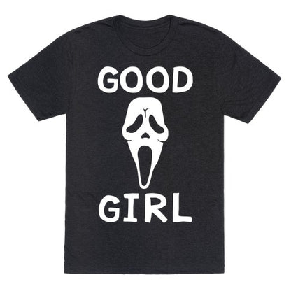 Good Girl Ghost Face Unisex Triblend Tee