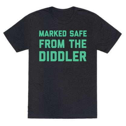 Marked Safe From The Diddler Unisex Triblend Tee