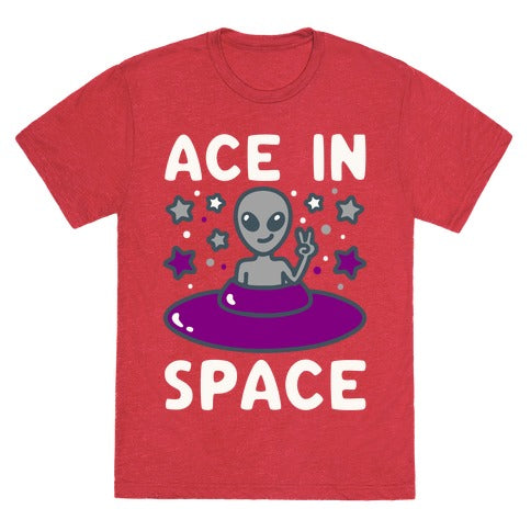 Ace In Space Alien Parody Unisex Triblend Tee