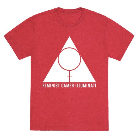 Feminist Gamer Illuminati Unisex Triblend Tee