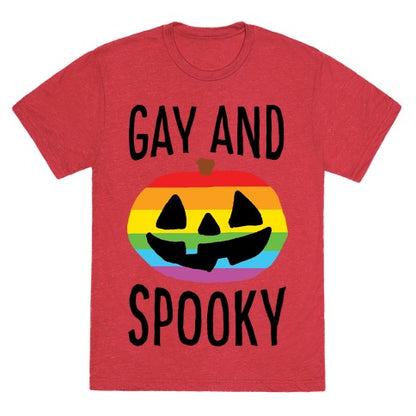 Gay And Spooky Unisex Triblend Tee
