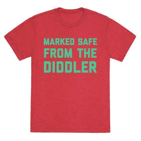 Marked Safe From The Diddler Unisex Triblend Tee