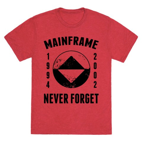 Reboot Mainframe Never Forget Unisex Triblend Tee