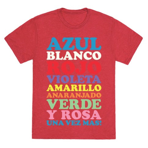 Spanish Color Song Unisex Triblend Tee