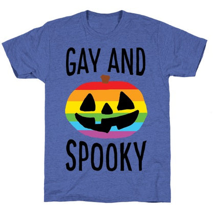 Gay And Spooky Unisex Triblend Tee