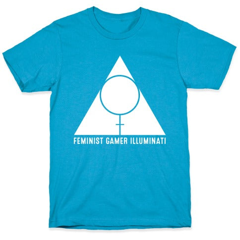 Feminist Gamer Illuminati Unisex Triblend Tee