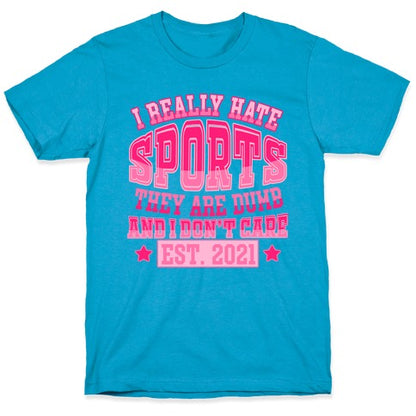 I Really Hate Sports Unisex Triblend Tee